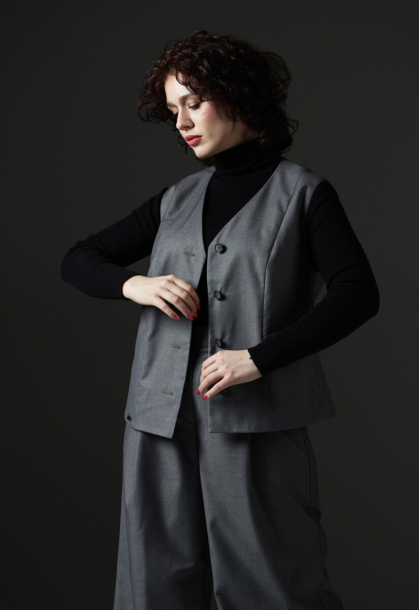 Жилет Dimma Fashion Studio 019409080 Серый  Фото 3