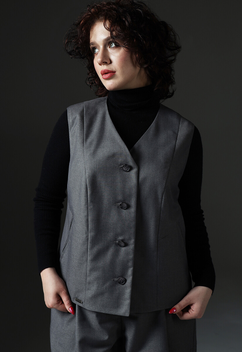 Жилет Dimma Fashion Studio 019409080 Серый  Фото 2