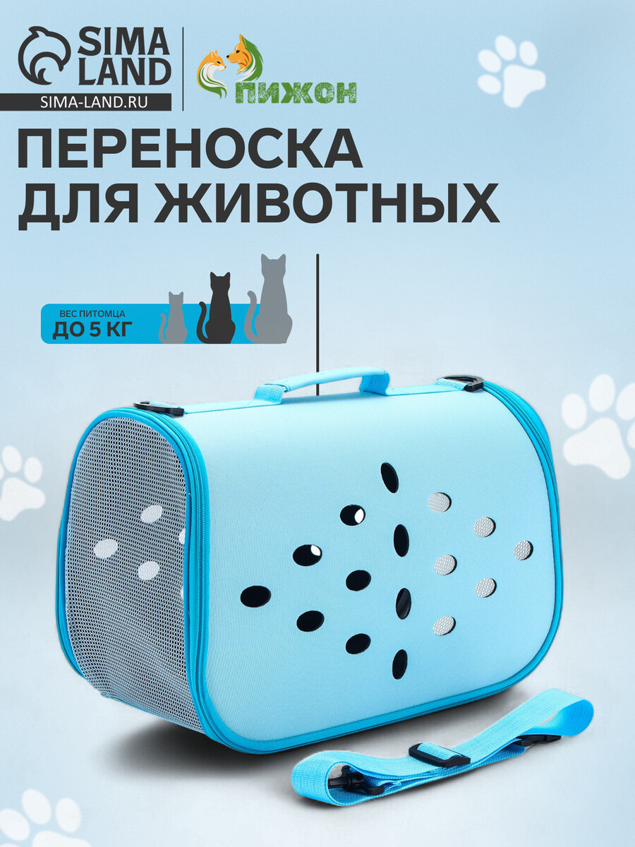 

Складная сумка-переноска, материал eva, 43×20×29 см, голубая, Голубой