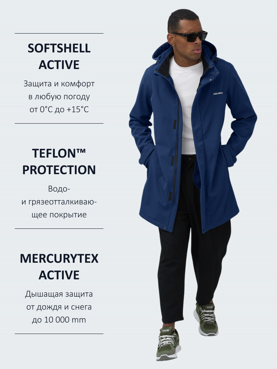 Парка VALIANLY 019668449 Синий 