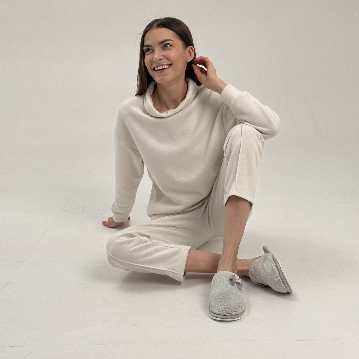 Туфли комнатные (тапочки) TapModa 020292177 Серый 
