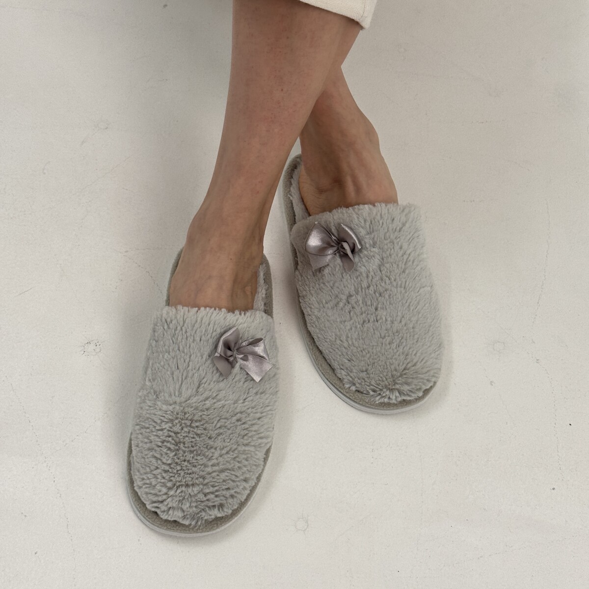 Туфли комнатные (тапочки) TapModa 020292177 Серый  Фото 2