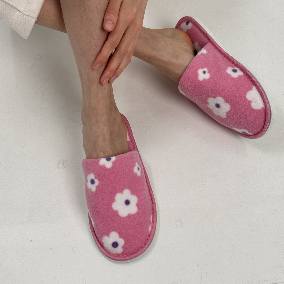 Туфли комнатные (тапочки) TapModa 020292179 Розовый  Фото 4