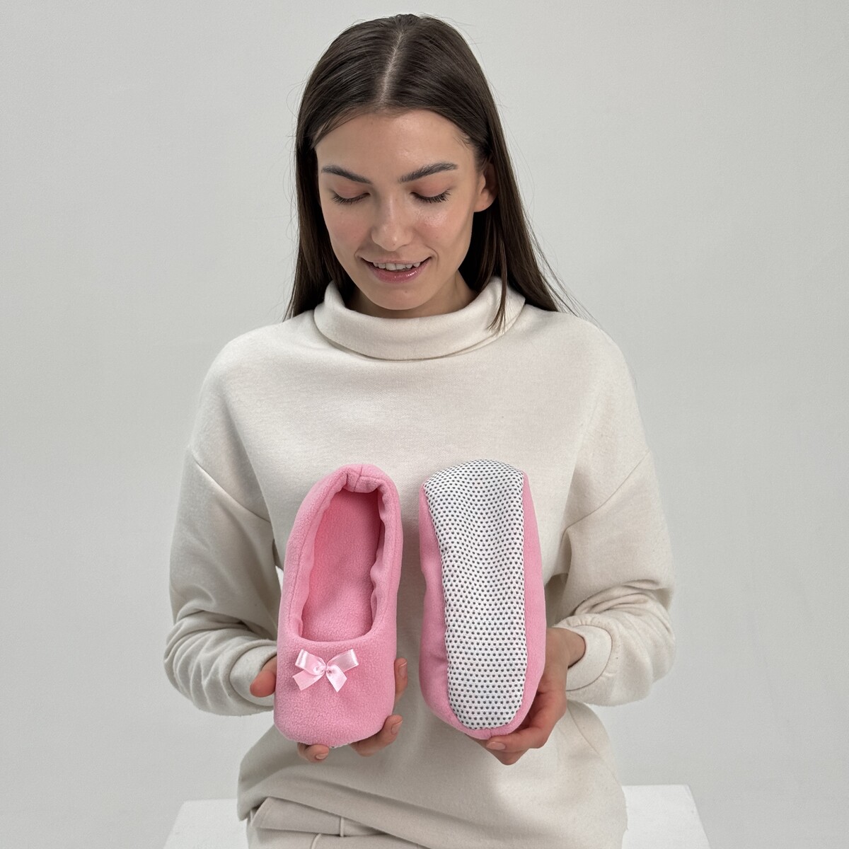 Туфли комнатные (тапочки) TapModa 020292221 Розовый 