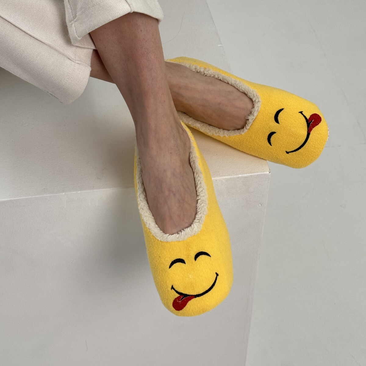 Туфли комнатные (тапочки) домашние женские TapModa 020292222 Желтый (язык)  Фото 2