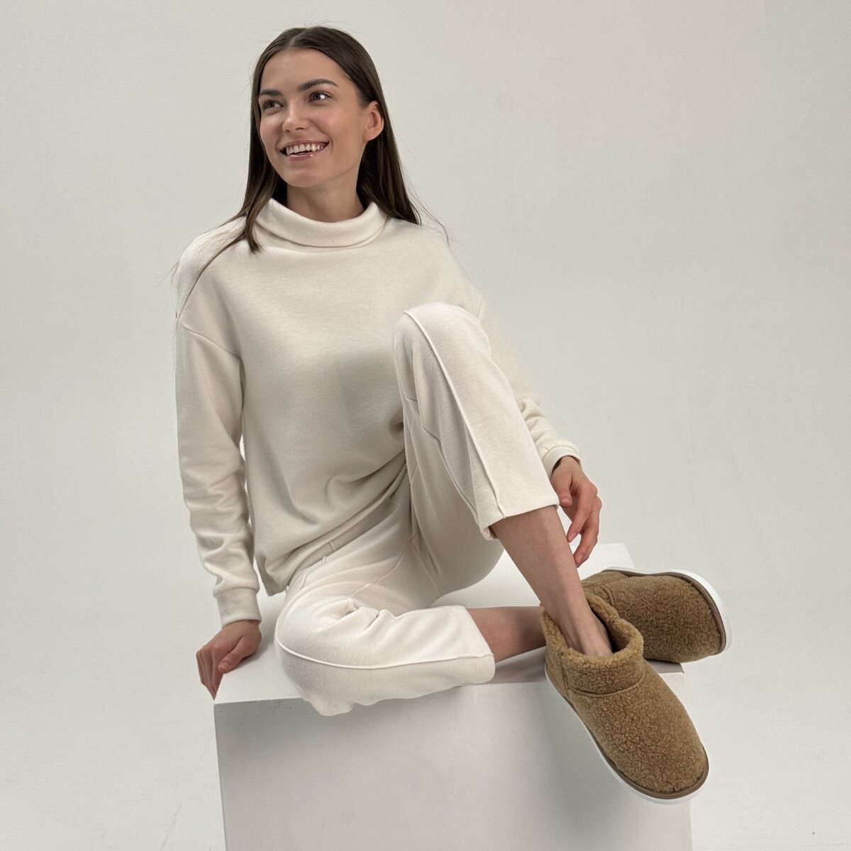 Туфли комнатные (тапочки) TapModa 020292224 Коричневый 