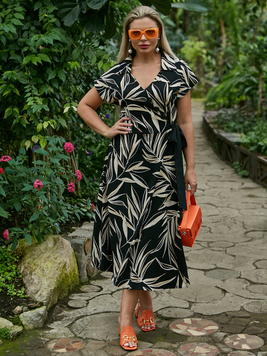 Платье DORA 020464610 Черный нюд  Фото 2