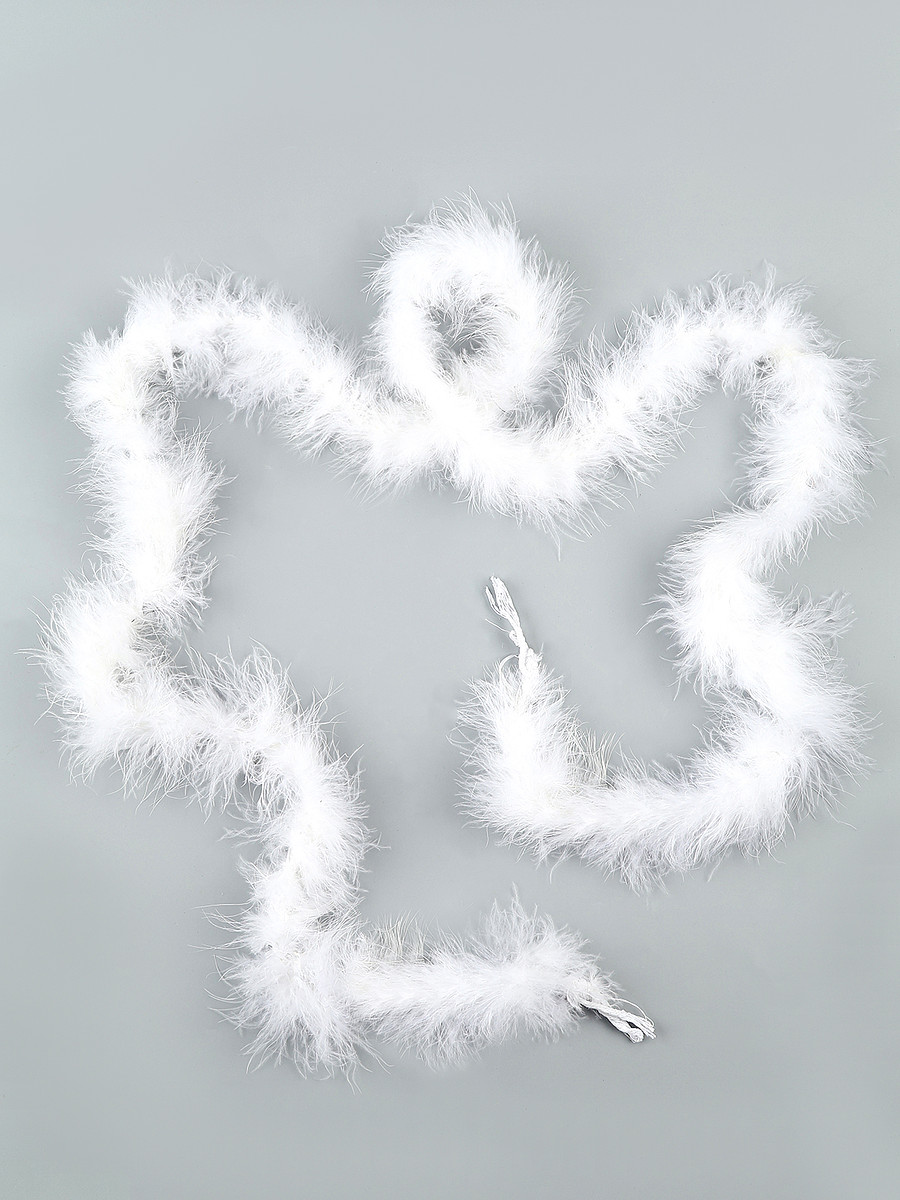 

Карнавальное боа, перо тонкое, 1.8 метра, Белый