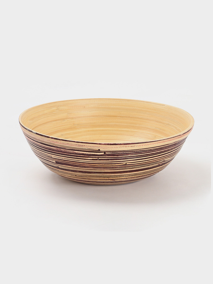 

Салатник, 25×25×8 см, бамбук, Бежевый;коричневый