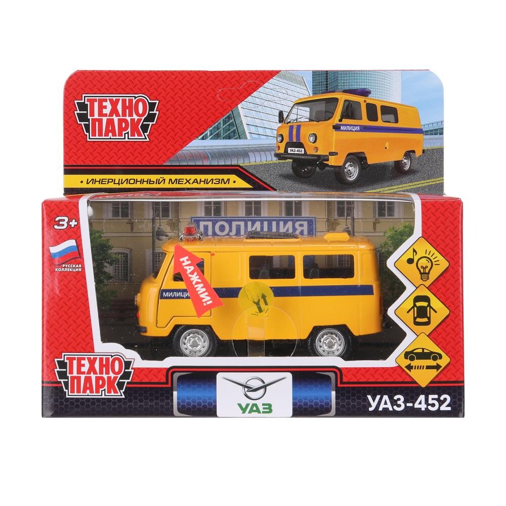 

Машина металлическая Технопарк UAZ452-11SLPOL-YE, Желтый