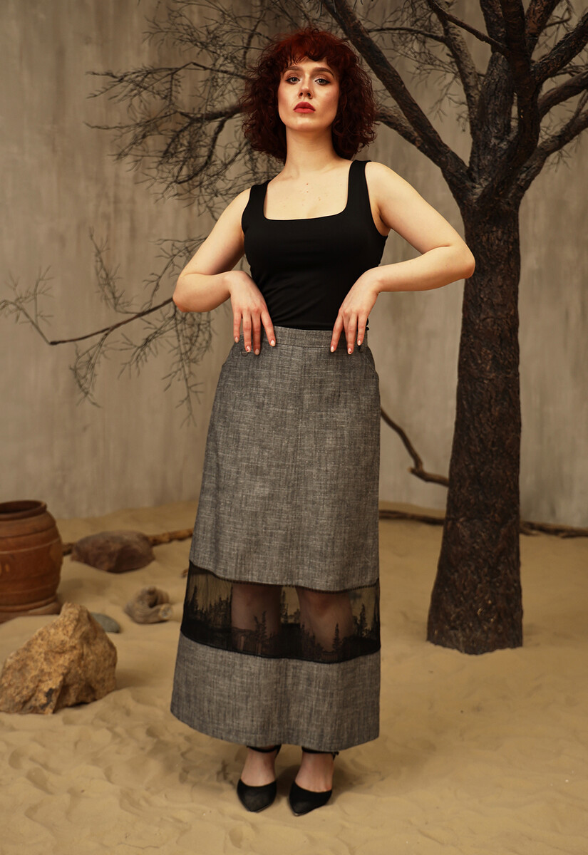 Юбка Dimma Fashion Studio 020998732 Графитовый  Фото 3