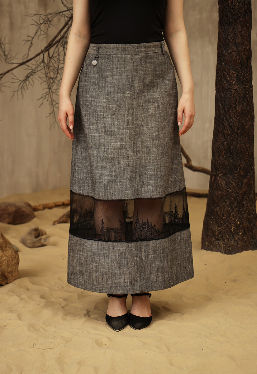 Юбка Dimma Fashion Studio 020998732 Графитовый 
