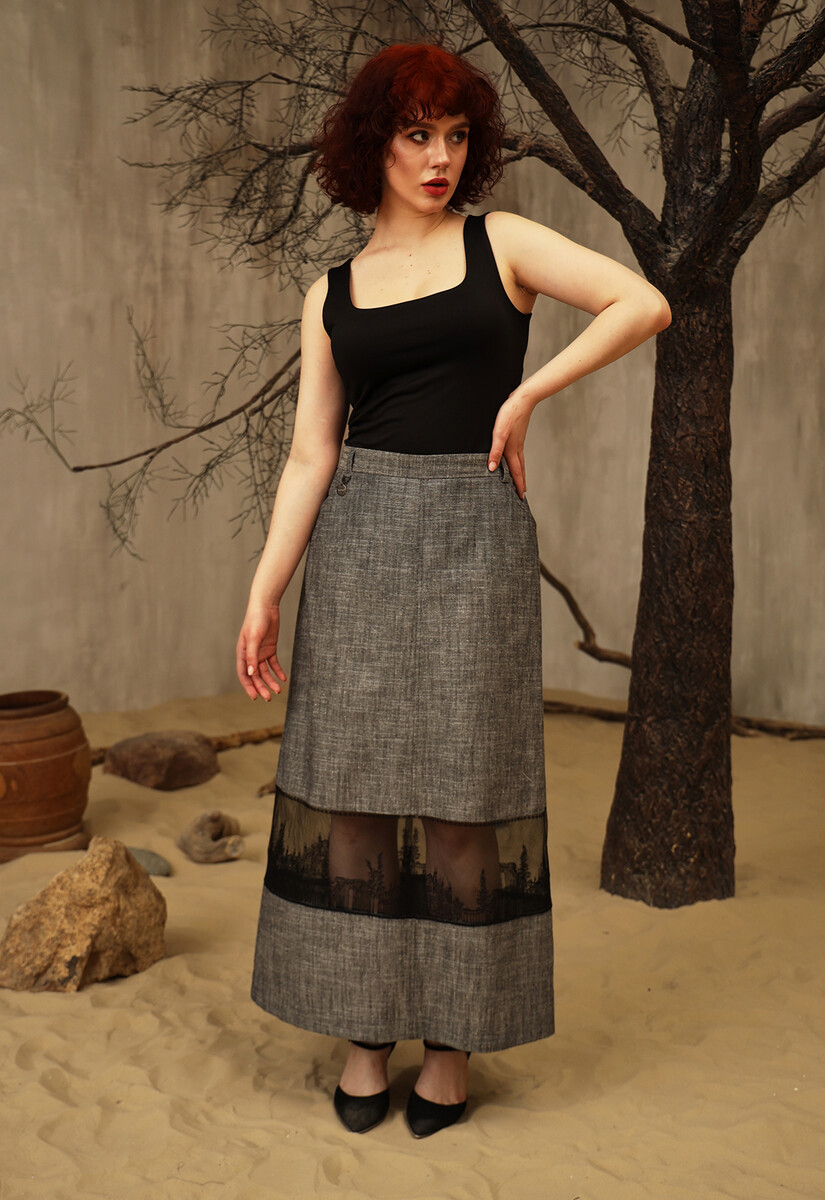 Юбка Dimma Fashion Studio 020998732 Графитовый  Фото 2
