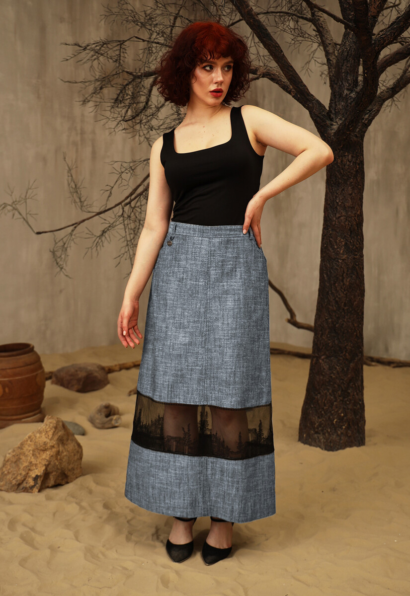 Юбка Dimma Fashion Studio 021105053 Синий 