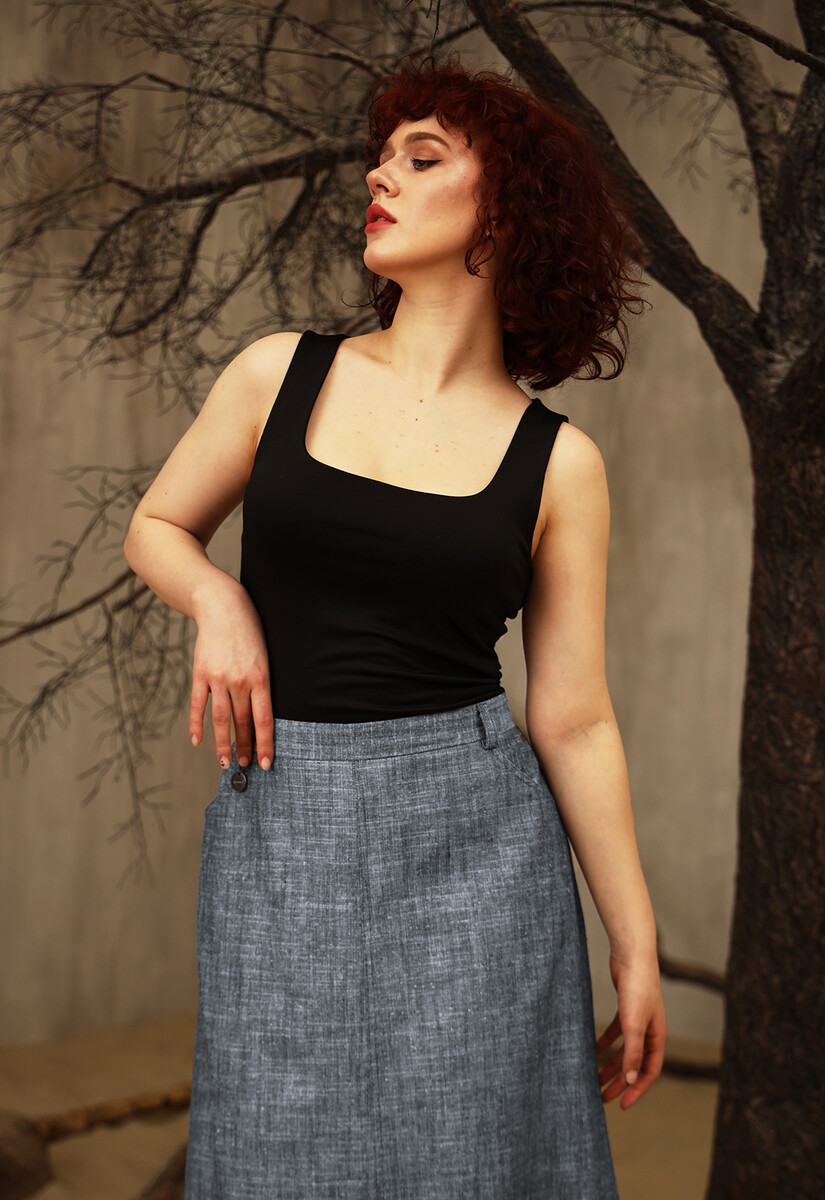Юбка Dimma Fashion Studio 021105053 Синий  Фото 4