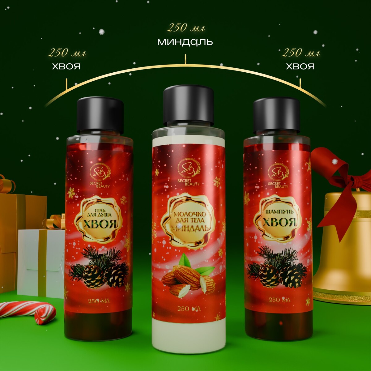 

Новогодний подарочный набор косметики