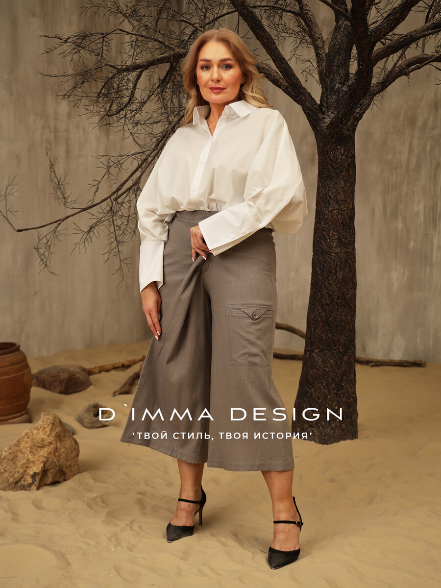 Юбка брюки Dimma Fashion Studio 021112205 Какао  Фото 3