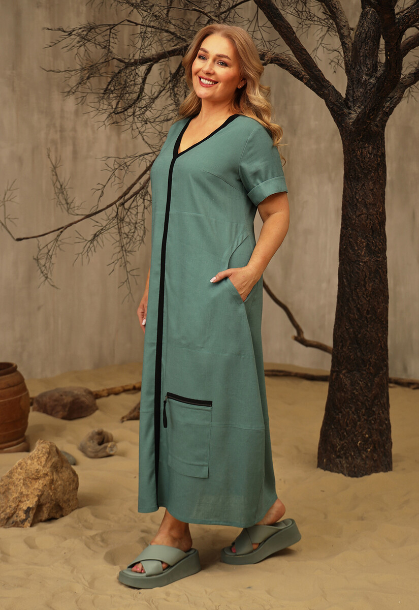 Платье Dimma Fashion Studio 021497353 Бирюзовый  Фото 4