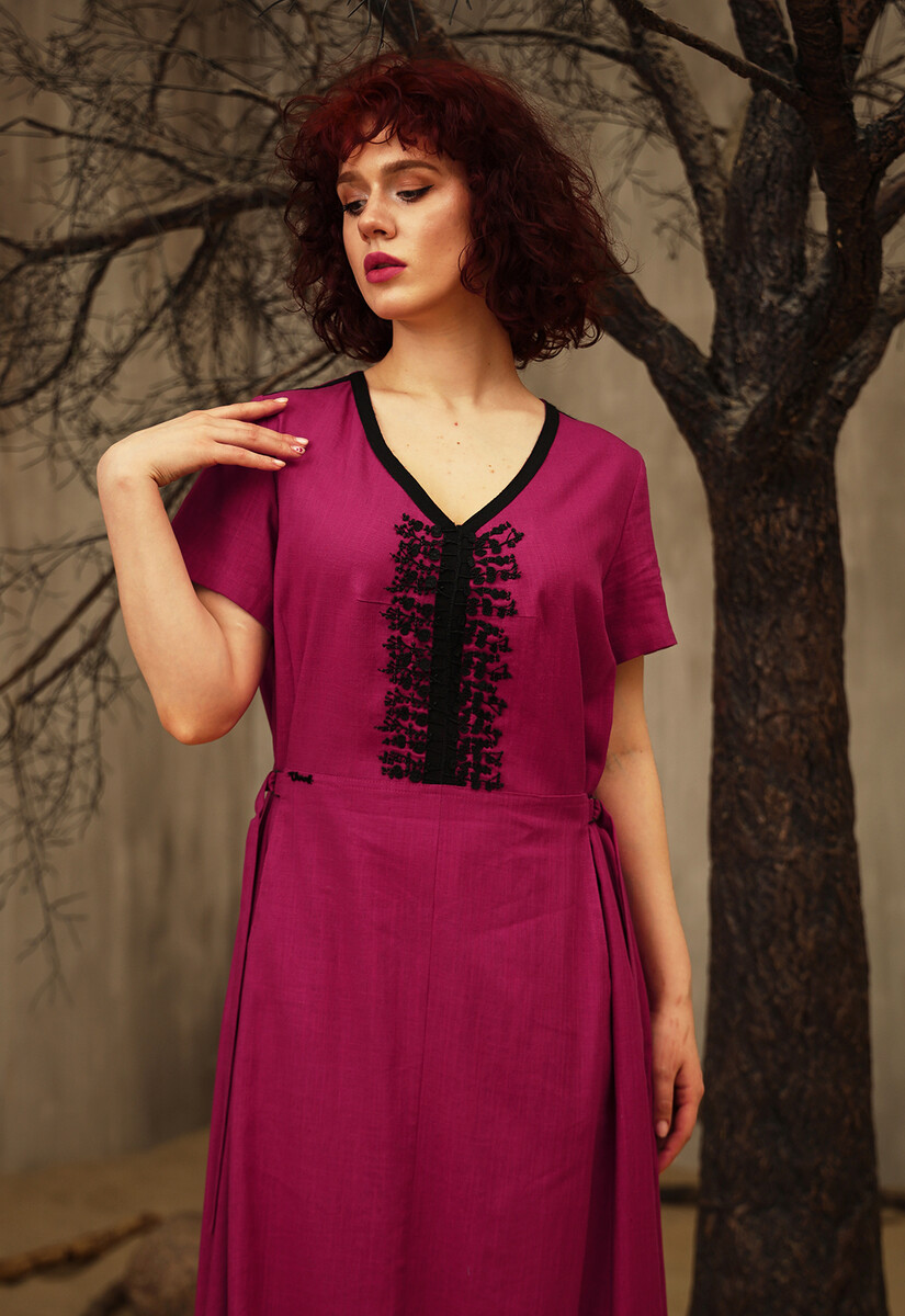 Платье Dimma Fashion Studio 021497355 Малиновый  Фото 4