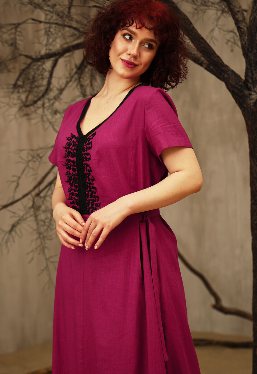 Платье Dimma Fashion Studio 021497355 Малиновый  Фото 5