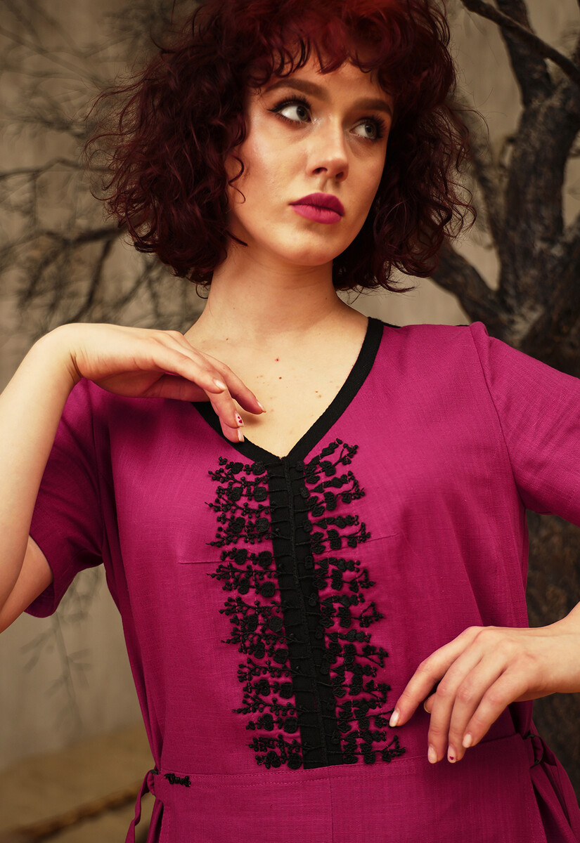 Платье Dimma Fashion Studio 021497355 Малиновый  Фото 3