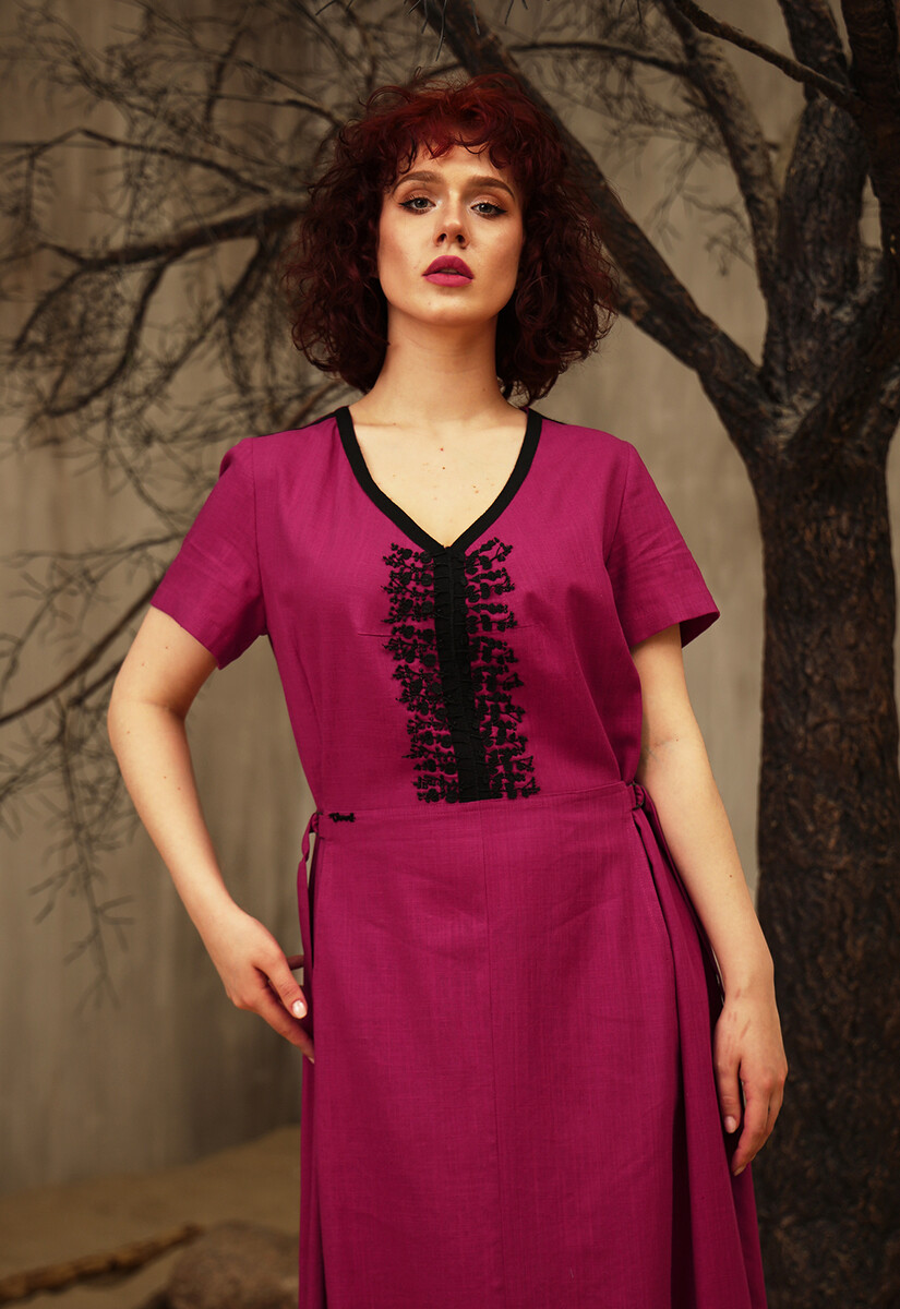 Платье Dimma Fashion Studio 021497355 Малиновый  Фото 2