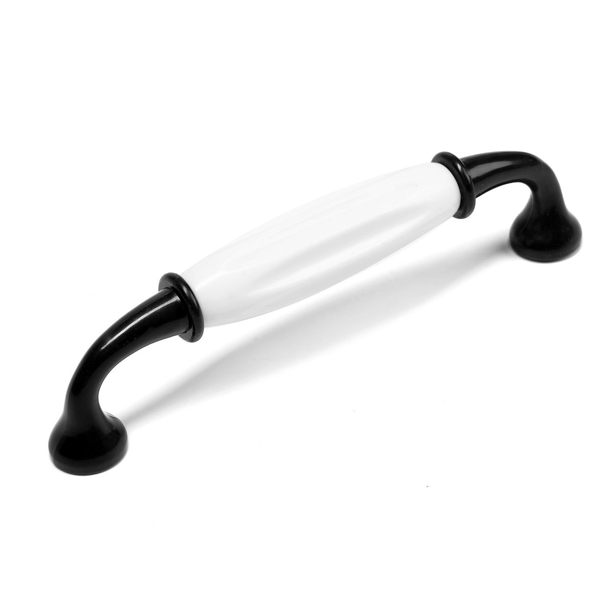 

Ручка-скоба cappio rsc012, пластик, м/о 128 мм, цвет черный, 4 шт., Белый;черный