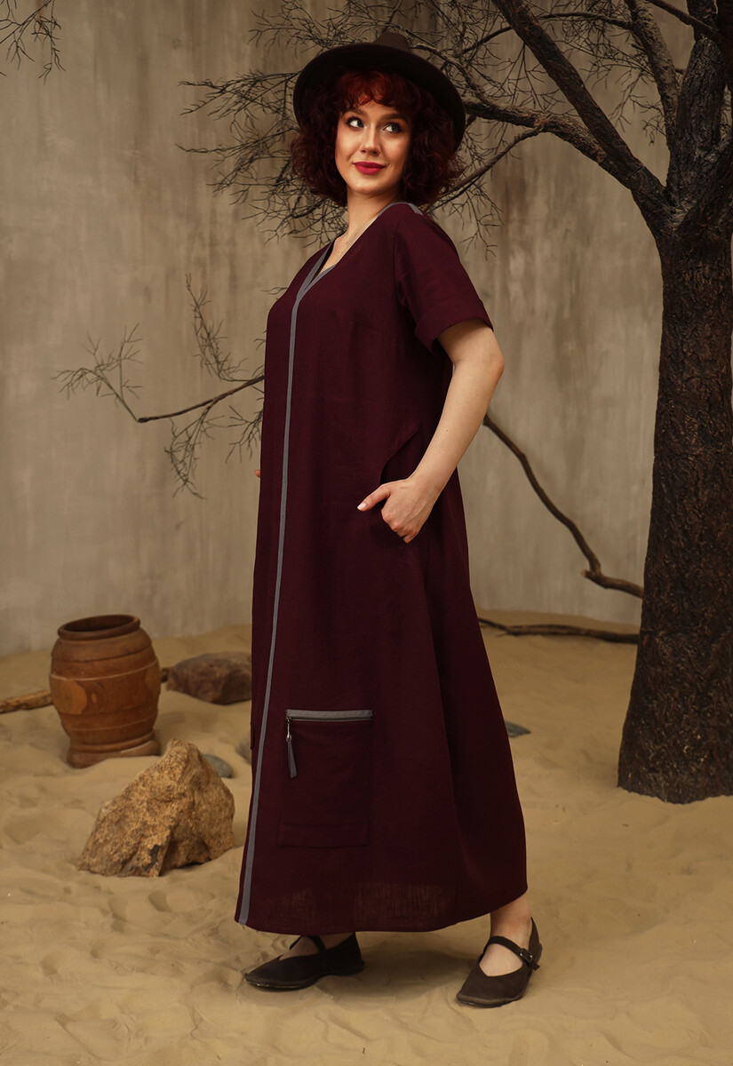 Платье Dimma Fashion Studio 021924346 Бордовый  Фото 4