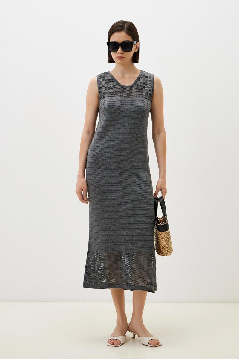 Платье вязаное Lika Dress 022148131 Серый 