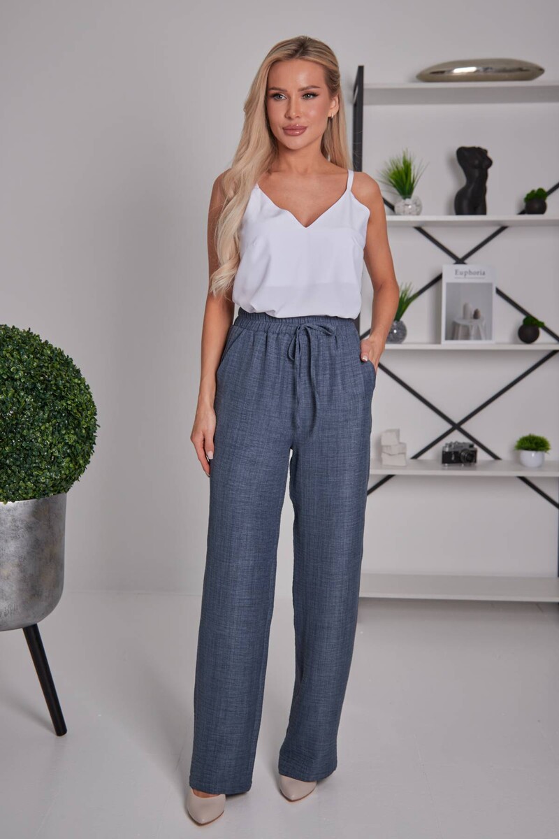 Брюки Lila classic style 022356420 Темно-синий 