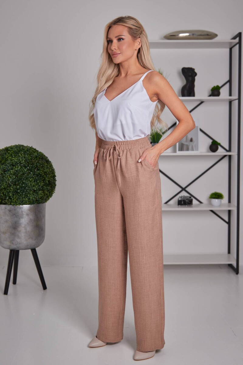 Брюки Lila classic style 022867497 Бежевый  Фото 3