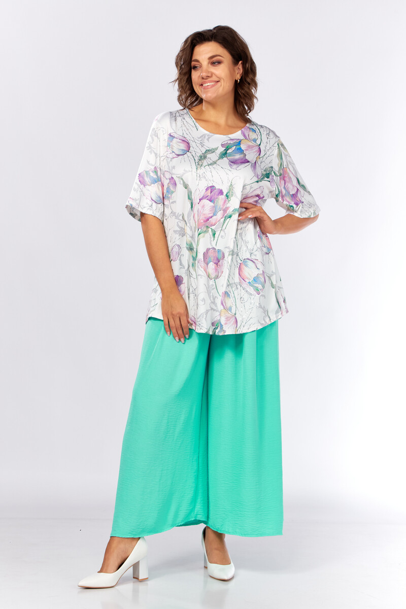 Брюки Abbi Clothes 022868633 Бирюзовый  Фото 4