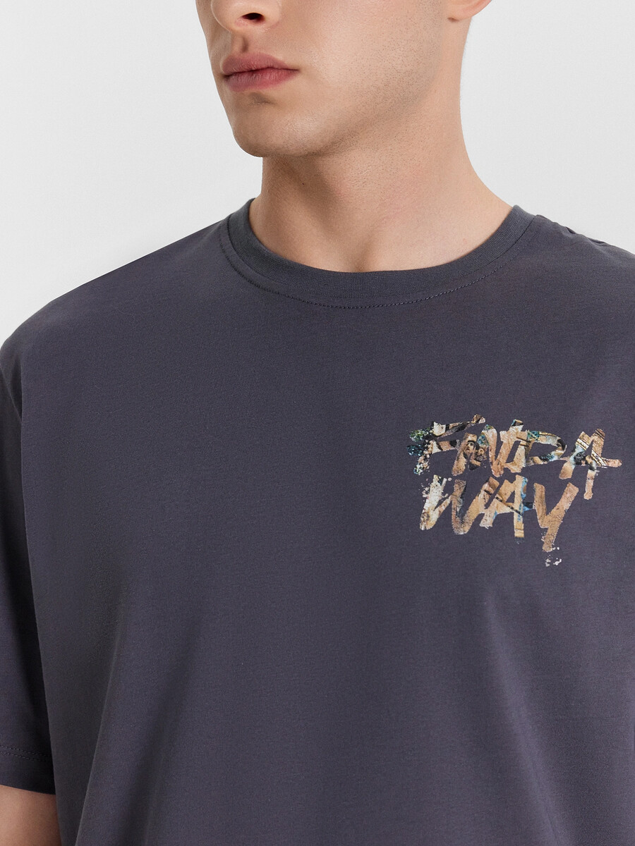 Футболка мужская Mark Formelle 023123498 Графит +печать  Фото 4