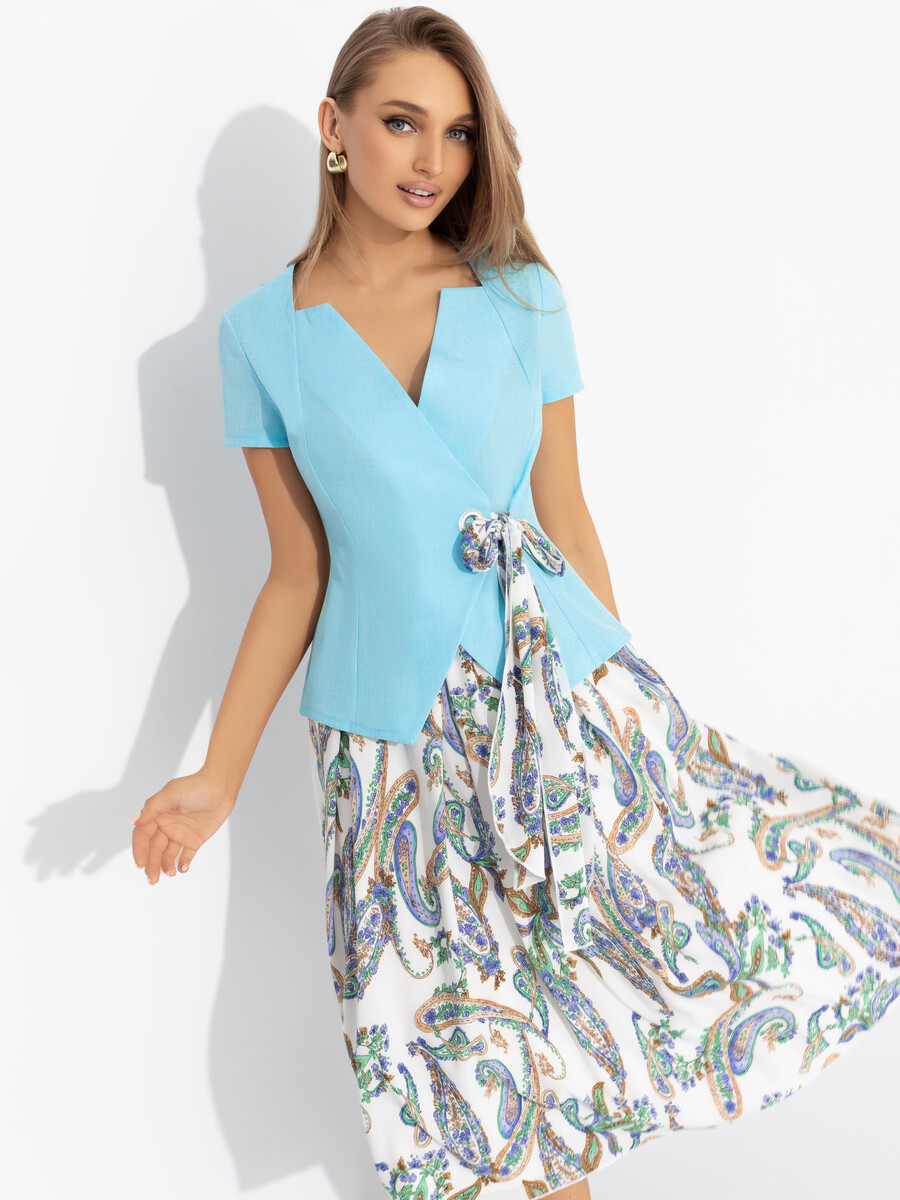 Костюм с юбкой CHARUTTI 023222330 Голубой 