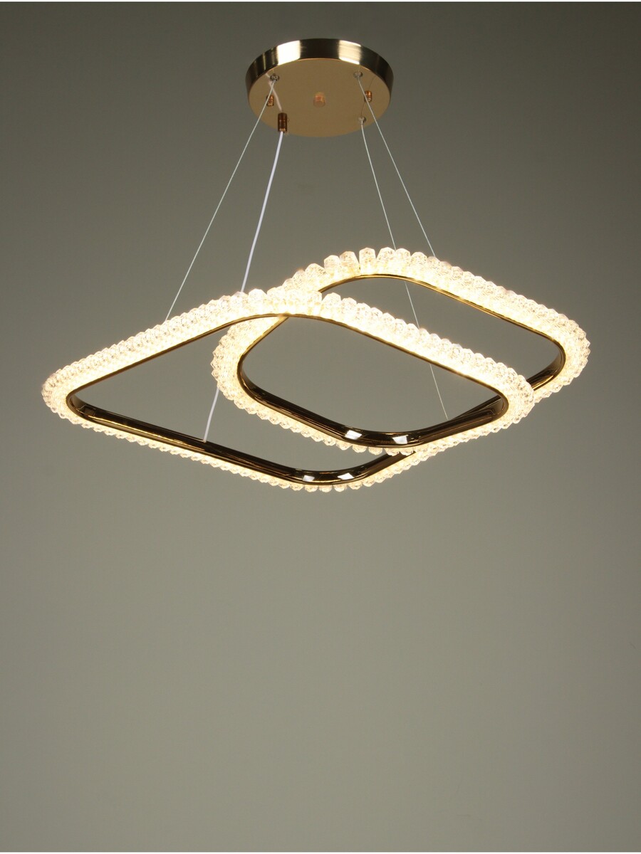 Люстра christina 68вт led 4000-6000к золото 53х55х18+120см, BayerLux
