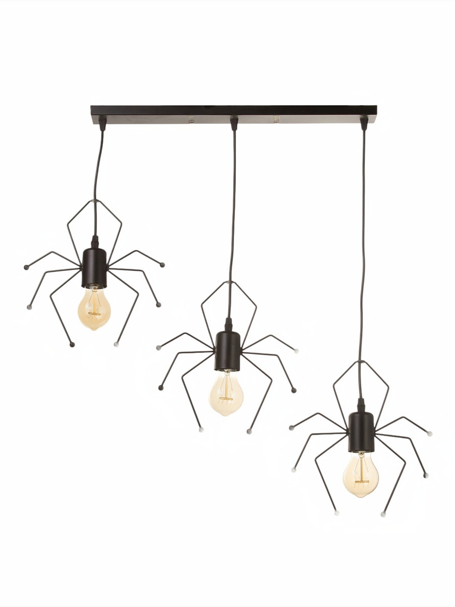 

Светильник spider 3×40 вт е27 черный 52×18×8 см