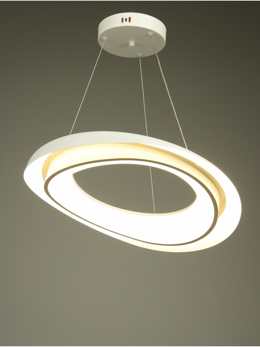 

Люстра hanna 80вт led 3000-6000к белый ø53х7см