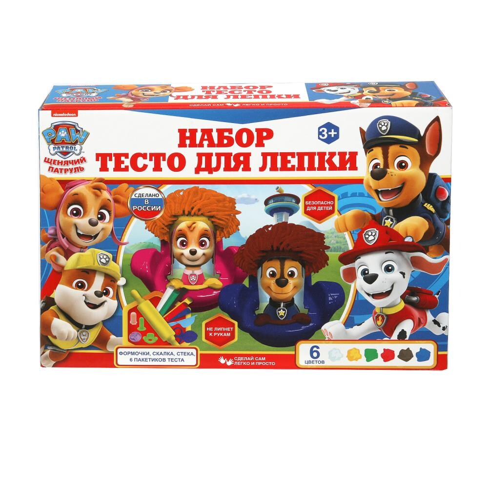 

Тесто для лепки Щенячий Патруль, MultiArt PDSET-115316