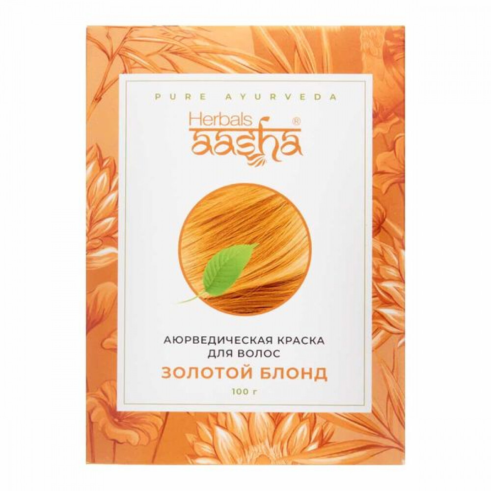 

Краска для волос на основе хны золотой блонд (