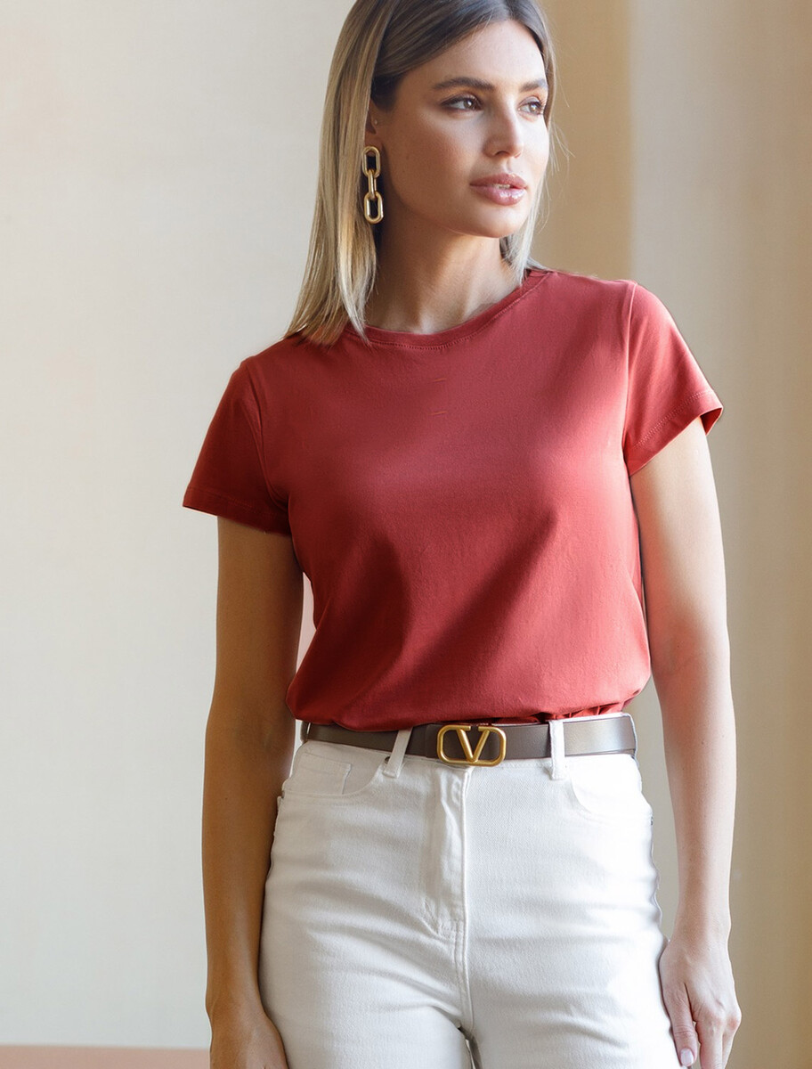 Футболка VILATTE 023376165 Т.красный 