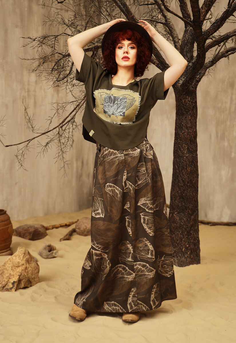 Юбка Dimma Fashion Studio 023420515 Коричневый  Фото 4