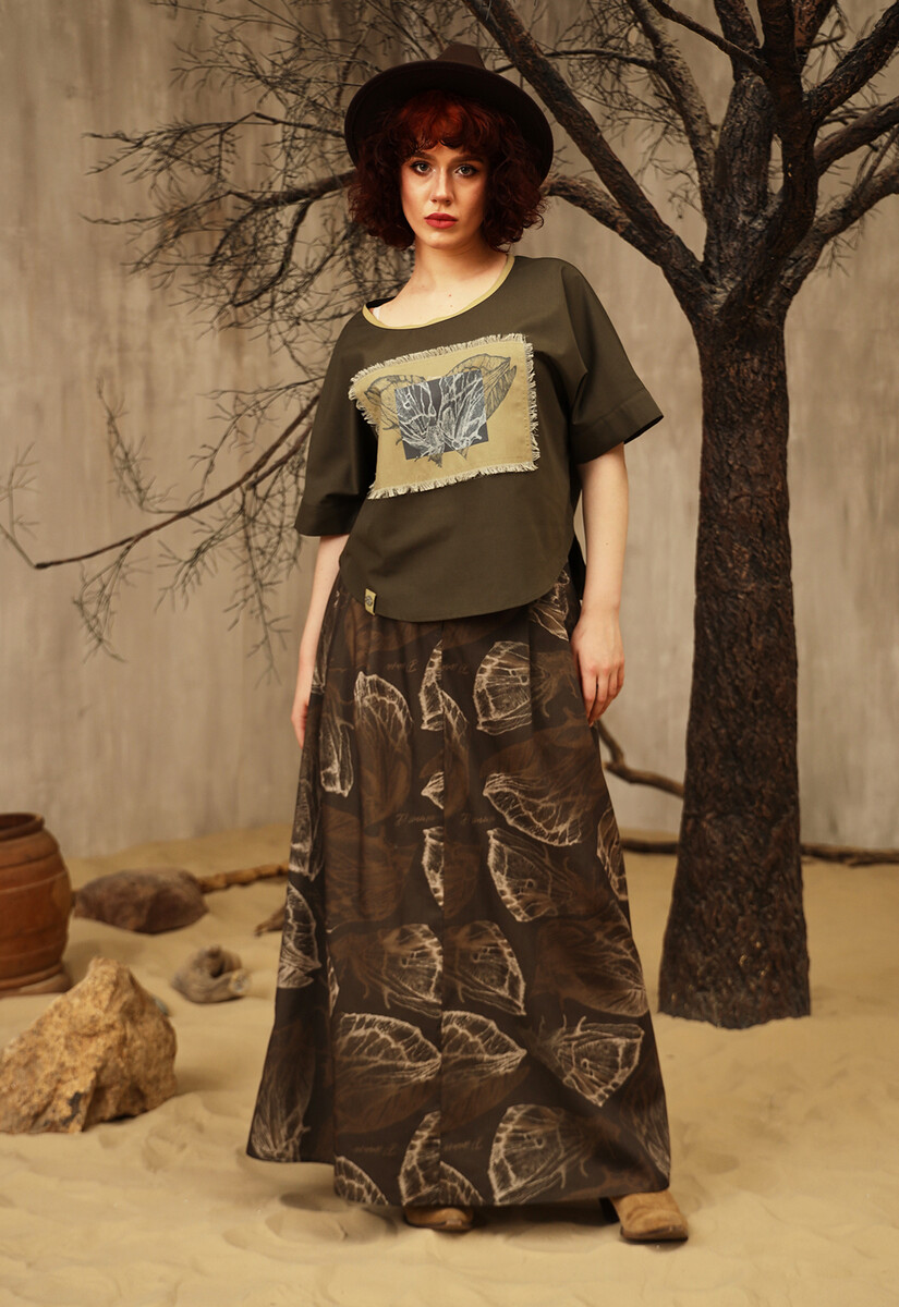 Юбка Dimma Fashion Studio 023420515 Коричневый  Фото 3