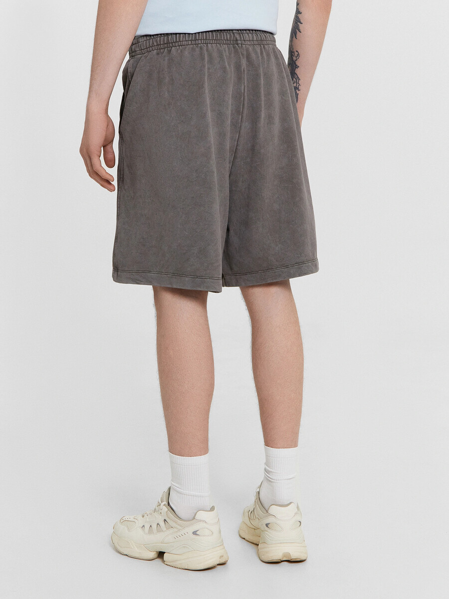Шорты мужские Mark Formelle 023453495 Acid wash т.оливковый  Фото 4