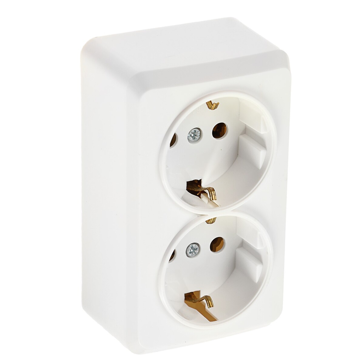 

Розетка двухместная luazon lighting, Белый