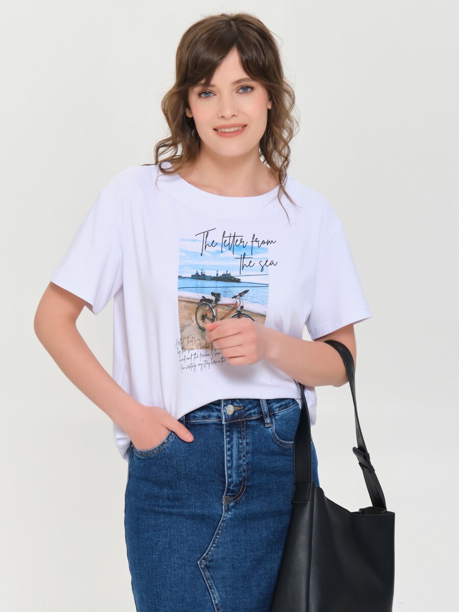 Футболка Stilla 023697143 Белый 