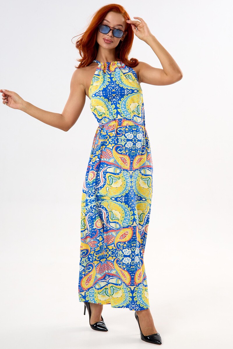 Платье Lika Dress 023699835 Синий/желтый 