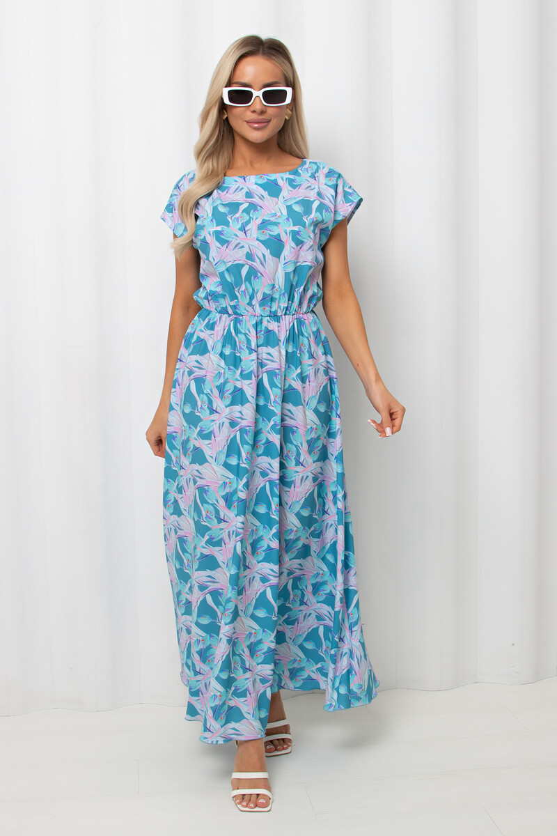 Платье Valentina 023962547 Бирюзовый/розовый  Фото 2