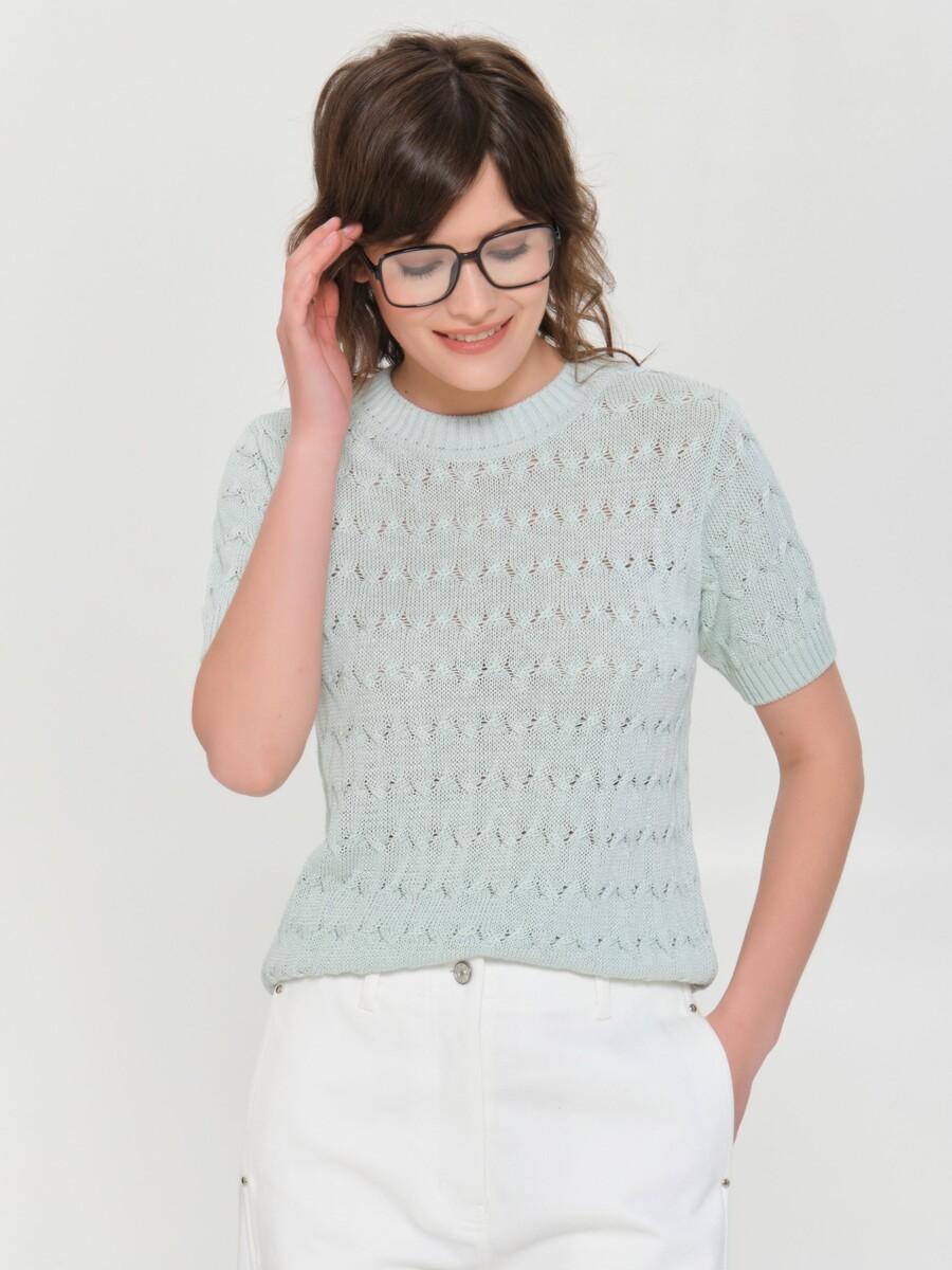 Блузка Stilla 023975548 Мятный зелёный 