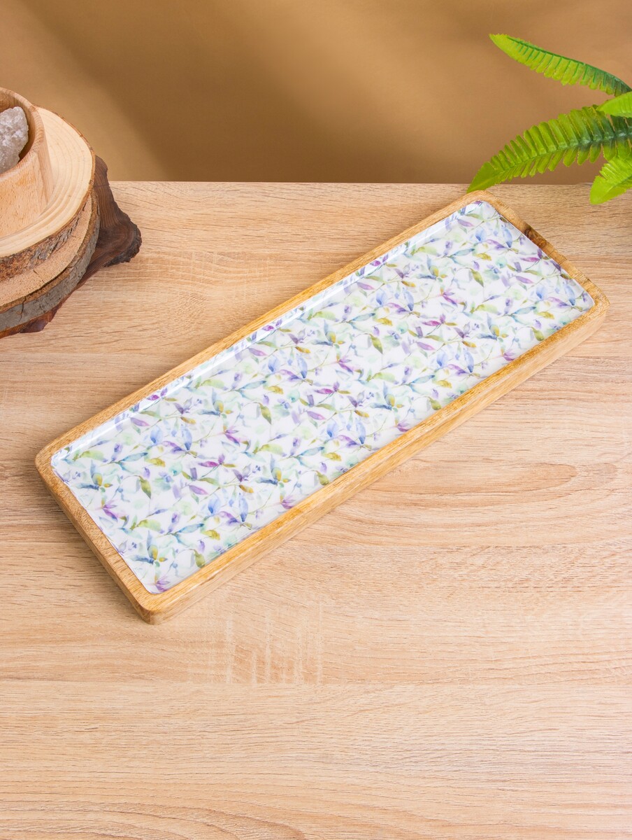 

Блюдо прямоугольное, Бежевый;разноцветный