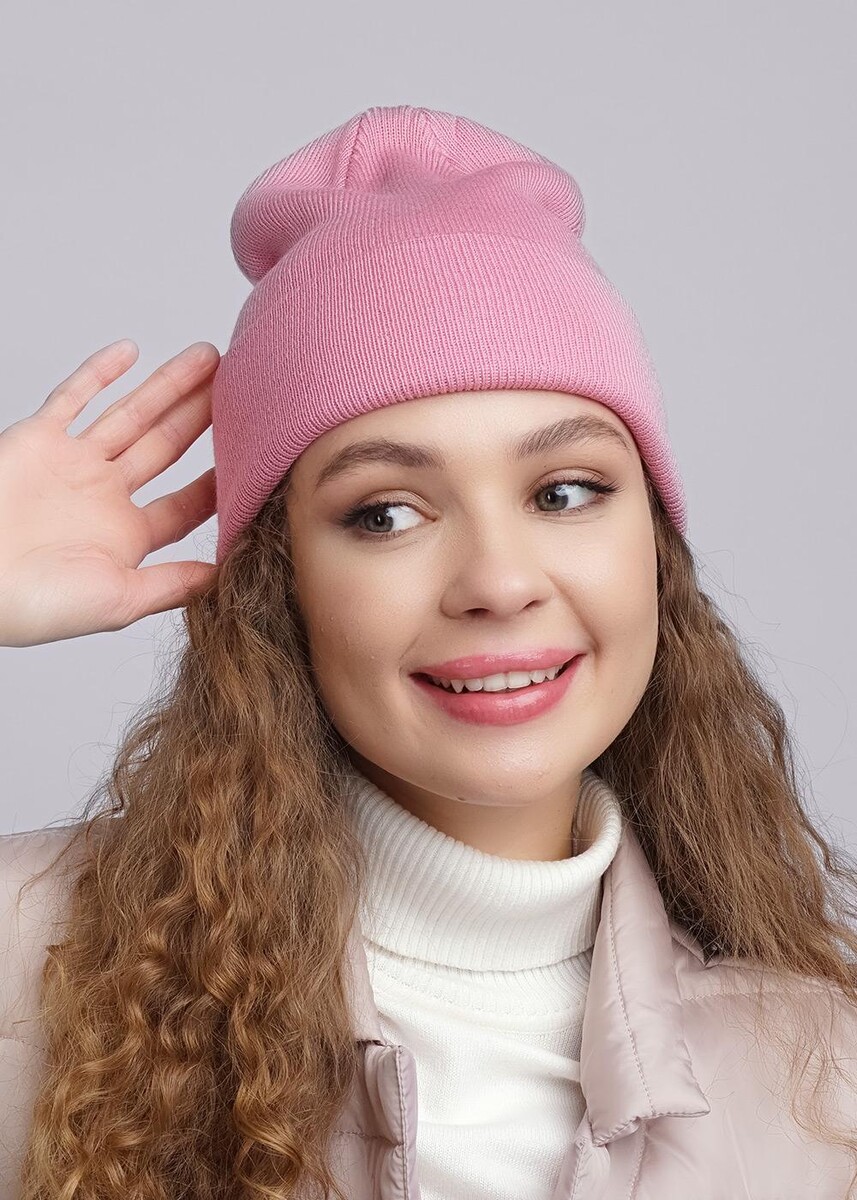 Шапка ЭЙС 024023094 Т.розовый 